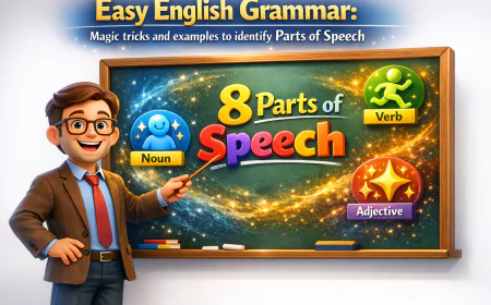 সহজে ইংরেজি গ্রামার: Parts of Speech চেনার জাদুকরী কৌশল ও উদাহরণ!
