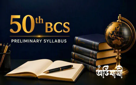 ৫০তম বিসিএস প্রিলিমিনারি সিলেবাস: বিষয়ভিত্তিক নম্বর বণ্টন ও পূর্ণ প্রস্তুতি-রোডম্যাপ