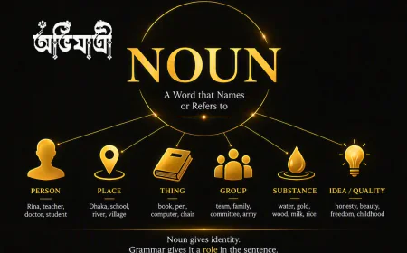 Noun কি শুধু নাম? সহজ সংজ্ঞার আড়ালে Grammar-এর বিস্ময়কর জগৎ
