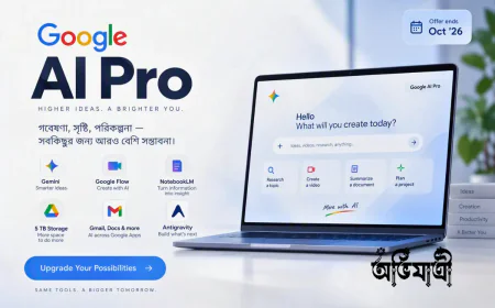 Google AI Pro Access: Gemini, NotebookLM ও ৫ TB স্টোরেজ সাশ্রয়ী মূল্যে